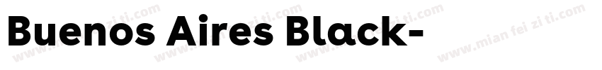 Buenos Aires Black字体转换